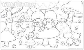 A collection of stars sketches for coloring. Littletwinstars Kiki Lala Coloring Book Art Disney Princess Coloring Pages Cartoon Coloring Pages