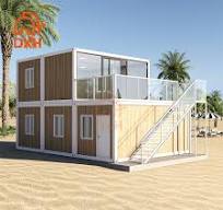 ODM Living Prefab 1 2 3 4 Bedrooms Office Flat Pack Container Houses  Portable Prefabricated Homes Two Bed Room Attached Toilet