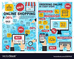 Online Shopping And Ordering Process Chart