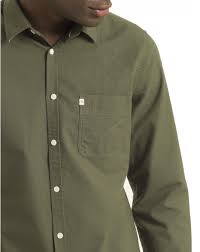 75e Chevignon Chemise Vert Foret Oxford Togs 100 Coton Mens Tops Chemise Womens Skirt