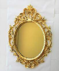 Shop for gold oval mirror online at target. 33 5 H Mirror Gold Gold Frame Oval Mirror Large Oval Wall Mirror Vintage Mirror Oval Wall Mirror Distressed Gold Leaf Wall Hanging Gold Framed Mirror Oval Wall Mirror Gold Frame