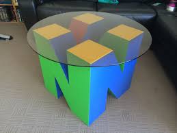 Progress Photos Of The Nintentable I Made For A Friend Game Room Furniture Video Game Decor Video Game Rooms