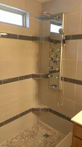 Shop for bath corner shelf online at target. 3 X 6 Glass Inlays In 12 X 24 Porcelain Shower With Custom Kerdi Board Corner Shelves All Of Our Wet Area Install Shower Remodel Bathrooms Remodel Shower