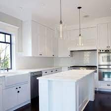 Throwbackthursday These Crystal Bell Jar Pendants In A Vancouver Kitchen Sparkle Against The All Over Soft Whit Niche Modern Kitchen Kitchen Pendant Lighting