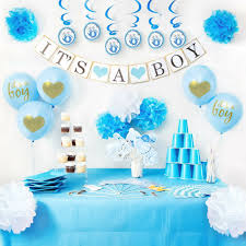 Baby Shower Decorations For Boy Includes Matching Its A Boy Banner Baby Shower Decorations For Boys Decoracion Baby Shower Fiesta Baby Shower