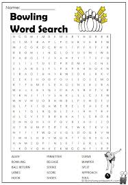 Word find puzzles for seniors. Bowling Word Search Monster Word Search Word Find Senior Activities Ideas Free Printable Word Searches