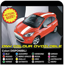 Parce qu'il fait moins de bruit et demande moins d'attention qu'un vrai. Autocollants Ford Ka St Ott Bandes Sur Le Capot Et Le Toit De La Voiture De Tuning Stickers Autocollants Autocollants Pour Ford