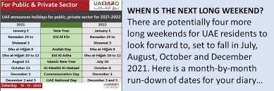 Maybe you would like to learn more about one of these? Uae Public Holidays 2021 All The Public And School Holidays Left To Look Forward To This Year Parenting Mums Dads Gulf News