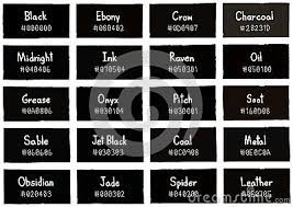 Other less common colors include black, buckskin, cremello, dun, leopard, palomino, perlino, pinto, roan, and white (and nearly everything in between!). Black Tone Color Shade Background With Code And Name
