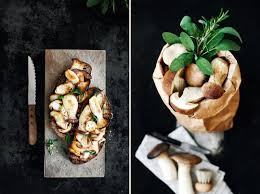 Brot Mit Gebratenen Pilzen Krautkopf Gebratene Pilze Herzhafte Speisen Lebensmittel Essen