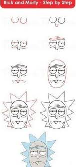 Rick Is Your Favourite Cartoon Character Learn How To Rick From Rick And Morty Just Follow A Rick And Morty Drawing Favorite Cartoon Character Rick And Morty