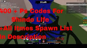 Here is the latest list of active shindo life codes for february 2021. 400 Private Server Codes Shindo Life Spawn List Desc Youtube