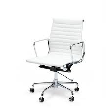 Aura bonded leather office chair white bcl 8003 wh eliza tinsley 121 office furniture. Floyd Low Back Office Chair White Leather Interior Secrets