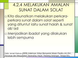 Pengertian sunnah haiat dan sunnah ab'adh sholat sunnah hai'at adalah segala sesuatu yang dikerjakan dalam sholat selain rukun sholat dan bernilai pahala 4.nyatakan samada sunat ab'ad atau sunat haiat pada penyataan dibawah: 4 2 Sunat Ab Ad Dan Sunat Hai At Pendidikan Islam Kssr
