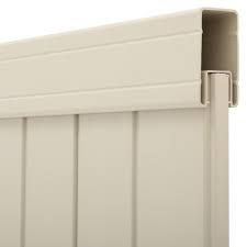 Veranda Somerset 6 Ft H X 6 Ft W Tan Vinyl Privacy Unassembled Fence Panel 128010 The Home Depot Vinyl Privacy Fence Privacy Fence Panels Vinyl Fence Panels
