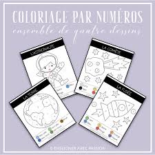 Les programmes officiels de mathématiques niveau collège. Coloriage Par Numeros Espace