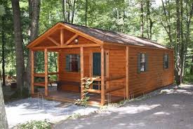 The siding finish is painted lp smart board. Small Hunting Cabin By Amish Prefab Cabins Company Called Zook Cabins Prefab Cabins Small Prefab Cabins Small Hunting Cabin