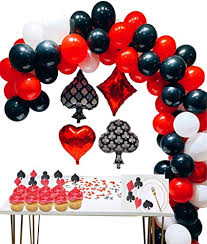 Discover party supplies and party decorations for all occasions, including birthdays, baby showers, graduations, anniversaries, retirements, and more! Amazon Com Casino Party Decoration Supplies Set Casino Balloons Black Red White Latex Balloon With Casino Confetti For Casino Theme Party Las Vegas Themed Parties Casino Night Poker Events Toys Games