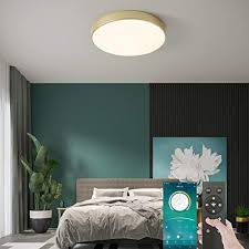 Flush Mount LED Ceiling Light Fixture, 30W Smart Dimmable Led Ceiling Lamp  with Remote Control, 40cm Round Smart LED Ceiling Lamp for  Bedroom/Kitchen/Dining Room Lighting, 3 Color Temperatures price in UAE |
