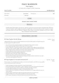 project engineer resume & writing guide
