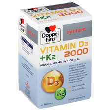 New research into vitamin d3 and k2 has given way to new multivitamin dietary supplements that could unlock unique health benefits to fight aging from the inside out. Doppelherz System Vitamin D3 K2 2000 120 St Shop Apotheke Com