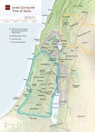 Map Of Galilee In Jesus Time Map: Israel In Jesus' Time | Nwt