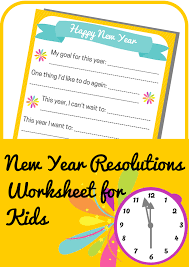 New Year Resolutions Worksheet For Kids A Grande Life Worksheets For Kids New Years Activities New Years Resolution