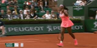 Some of my work on sports photography when rafael nadal and novak djokovic came to play in bogotá. Serena Williams Goerges French Open Gif Find On Gifer