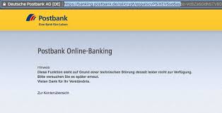 We would like to show you a description here but the site won't allow us. Postbank Ø¯Ø± ØªÙˆÛŒÛŒØªØ± Danke Fur Den Screenshot Unsere Techniker Arbeiten Bereits Daran Dass Sie Schnellstmoglich Das Online Banking Wieder Nutzen Konnen Liebe Grusse Cl Https T Co Dyiv4cfwrb
