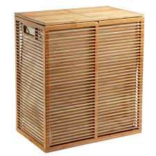 Bamboo Hamper Zen Divided Bamboo Hamper The Container Store Strong oval bamboo hamper basket laundry basket storage basket collection basket. zen divided bamboo hamper