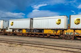Ups Trailer Train Train Car Train Photography Train