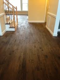 We were getting closer to a winner though! Sanded And Stained Red Oak Hardwood Floors Before Polyurethane Semi Gloss Mix Of Minw Red Oak Hardwood Floors Staining Wood Floors Hardwood Floor Stain Colors