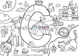 Activity village alphabet coloring pages. I Spy Alphabet Colouring Page C