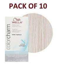 Ad Pack Of 10 Wella Color Charm Perm Toner T 18 Lightest Ash Blonde Light Ash Blonde Hair Wella Color Charm Toner Ash Blonde Hair