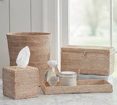 Using the pb baskets as inspiration, it occured to me that i might be able to replicate the look of these lovely baskets using a few supplies. Tava Handwoven Rattan Waste Basket Pottery Barn