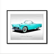 Image result for Thunderbird Blue 1955 Thunderbird
