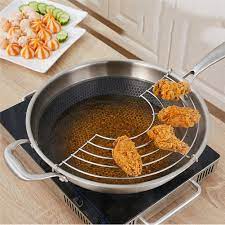Maybe you would like to learn more about one of these? Stainless Steel Oil Draining Rack Pot Steamer Frying Tray Kitchen Cooking Frying Steaming Rack Strainer For Fry Pan Home Kitchen Amazon Com