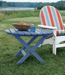 Round Outdoor Adirondack Side Table Diy Patio Table Diy Furniture Plans Diy Furniture
