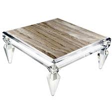 Avenire Lucite Coffee Table By Craig Van Den Brulle 1stdibs Com Coffee Table Square Coffee Table Lucite Coffee Tables