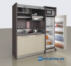 Para los propietarios de las cocinas de tamaño original diseño de mini cocina de color azul. Minicocina K109