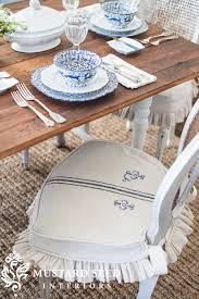 Dining chairs diy dining chair seat slipcovers easy dining chair via gnshop.info. Dining Chair Slipcover Tutorial Miss Mustard Seed