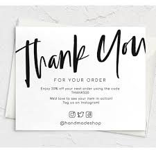 If you don't have any ideas for your design, you can search for thank you card ideas, christmas cards, graduation thank you cards or birthday card samples as reference for your designs. Personalize Logo Modern Thank You For Your Business Thank You Card Thank You Card Template Thank You Order Card Cards Invitations Aliexpress