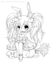 Cute chibi couple coloring pages. Chibi Anime Girl Coloring Novocom Top