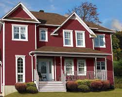 If you're updating your home with the intent to sell, there are a few colors to steer clear of. Davinci Cabot Red Vinyl Siding Traditional Exterior Other By Kaycan Houzz