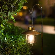 And i'm new to doing this youtube thing an. Amazon Com 2 Pack Ekq Hanging Solar Lights Lantern Lamp With Shepherd Hook Metal Waterproof Edison Bulb Lights For Garden Outdoor Pathway Copper Home Improvement