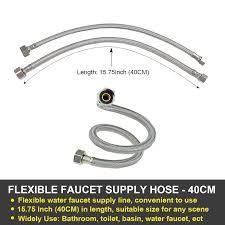 Aqua-Dynamic Faucet Stainless Steel Connector - 3/8-In Comp X 1/2-In Fip  3230-162 | Rona