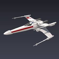 X Wing T 65 Spaceship 3d Model Fantasy Model Vintage Business Cards Template
