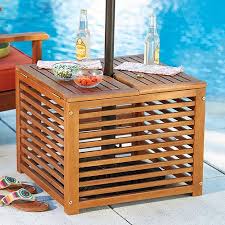 Eucalyptus Umbrella Base Cover Patio Umbrella Stand Patio Umbrella Bases Outdoor Umbrella Stand