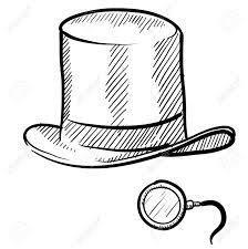 1299x1300 Top Hat Clipart Monopoly Monocle Top Hat Girl With Hat