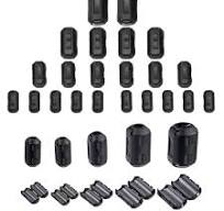 Ferrite Ring Core Kit 22Pcs, Clip-On Snap-On Ferrite Beads Choke, EMI RFI  Signal Noise Filter Suppressor for HDMI USB Audio Power Cable, 5 Sizes ...